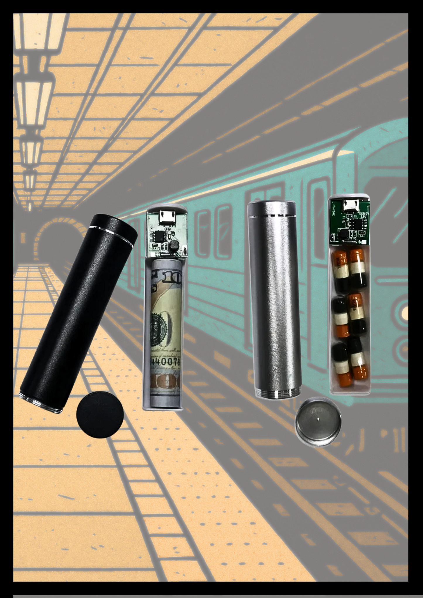 🔋 CYLINDRICAL POWER BANK - Compact Power Revolution!