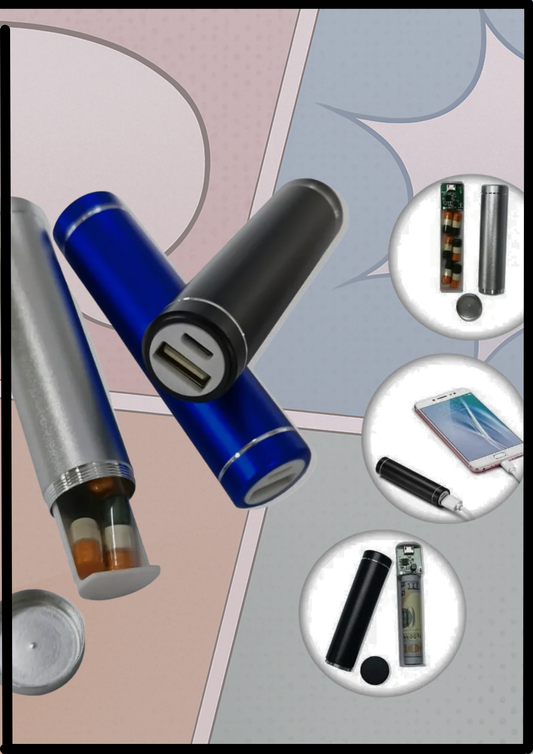 🔋 CYLINDRICAL POWER BANK - Compact Power Revolution!