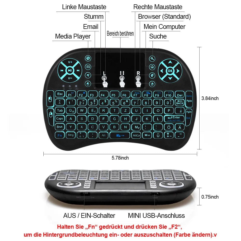 ⌨️ AIR MOUSE KEYBOARD - Control Everything Like a Boss!